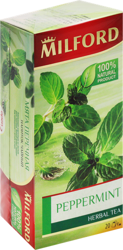 

Чайный напиток Milford Peppermint травяной в пакетиках 30 г