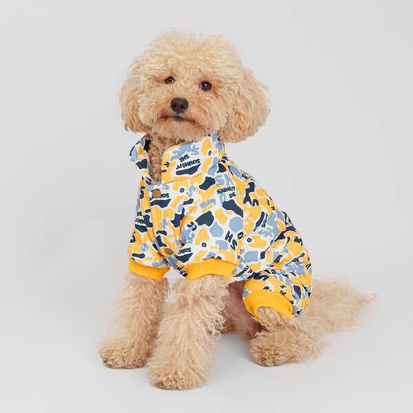 Комбинезон для собак, 5XL, серо-желтый (мальчик)