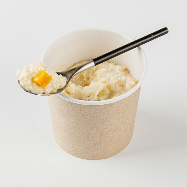 Каша пшенная с тыквой на растит молоке без добавления сахара, кафе