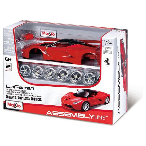 Машинка с отверткой DIY die-cast  LaFerrari 1:24 красная открывающ двери Maisto 39129