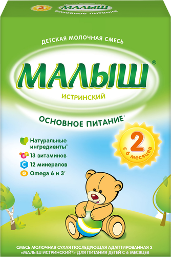 

Смесь сухая молочная Малыш Истринский №2 с 6 месяцев, 350 г