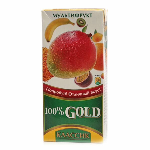 Напиток сокосодержащий - мультифрукт ТМ Gold (Голд) 950 мл