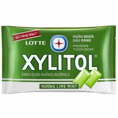 Жевательная резинка Lotte Xylitol Лайм и мята 11.6 г