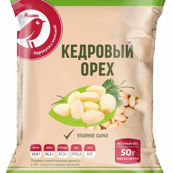 Кедровый орех АШАН Красная птица