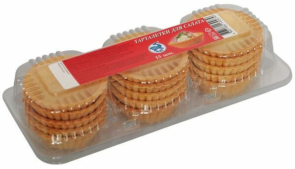 Тарталетки Кит для салата 15 шт. 160 г