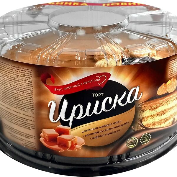 Торт Академия вкуса Ириска 690 г