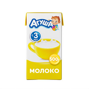 Молоко Агуша обогащенное витаминами 3,2% 500г с 3 лет