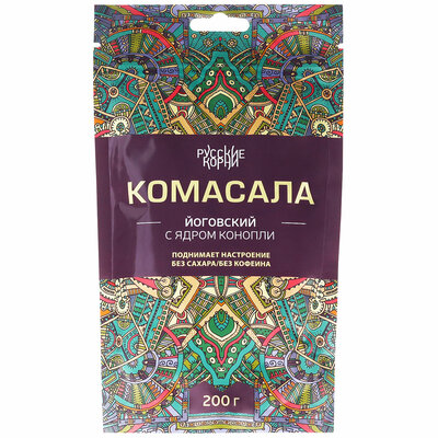 Кедровый Кофе Комасала, с конопляными ядрами, 200 гр, Русские корни