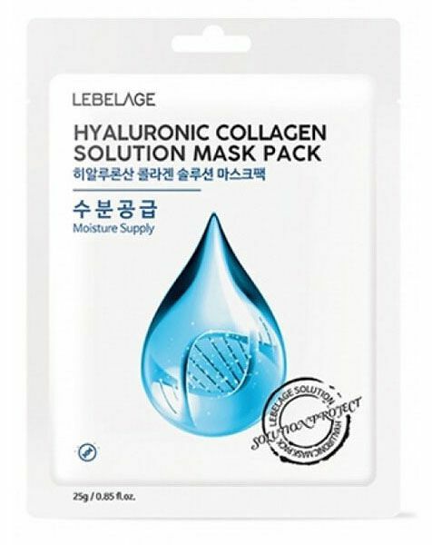 Маска тканевая для лица Lebelage с экстрактом гиалуроновой кислоты, 25мл