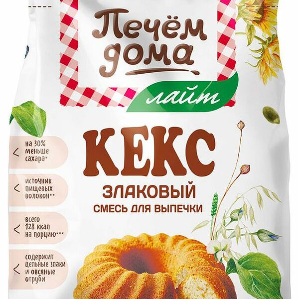 Кекс Печем дома злаковый