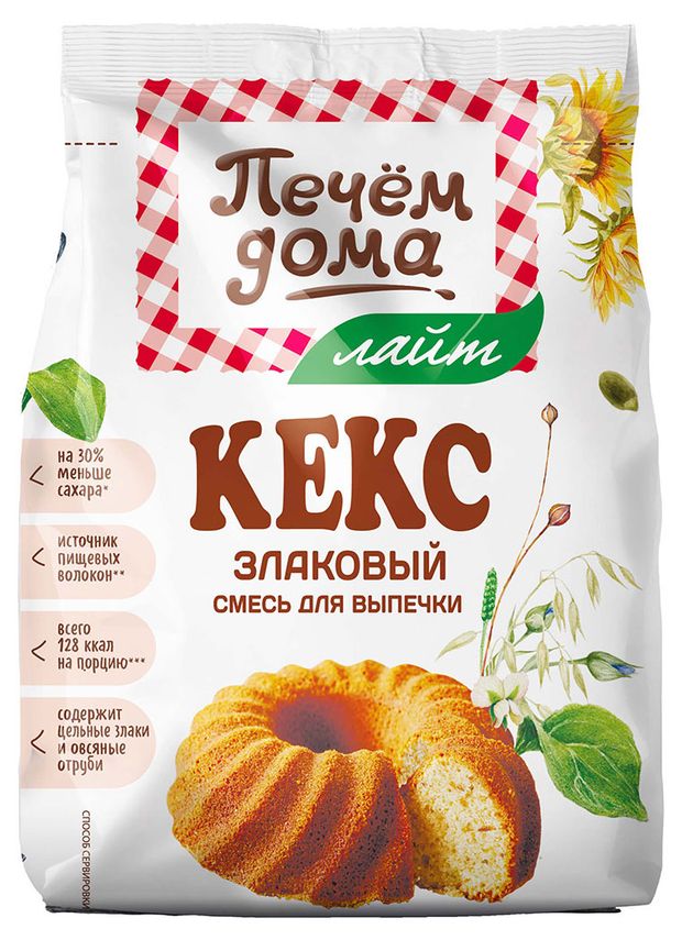 

Кекс Печем дома злаковый