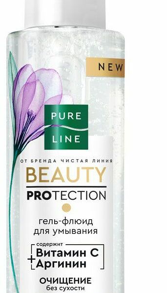 Гель-флюид для умывания Чистая Линия очищающий 185 мл