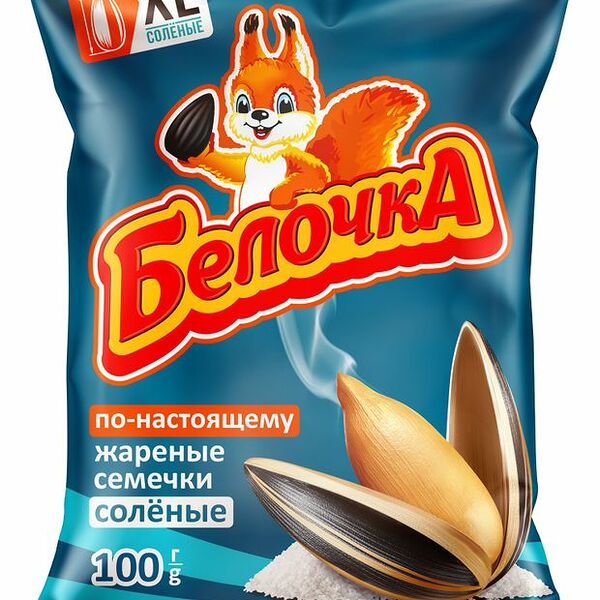 Семечки Белочка жареные соленые Белочка XL 100 г
