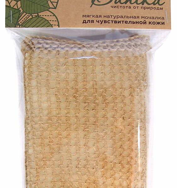 Мочалка Брикет из джута, 16х11х4 см ТМ Banika (Баника)