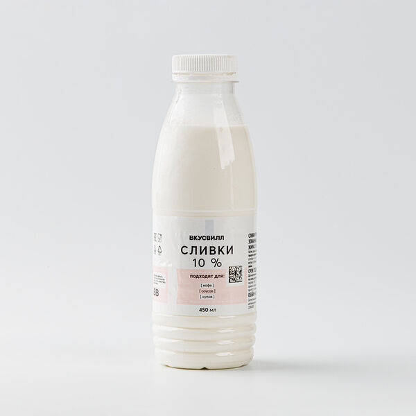 Сливки 10%, 450 г