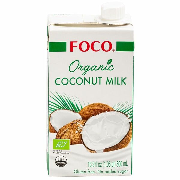 Кокосовое молоко Organic Foco Tetra Pak 500 мл