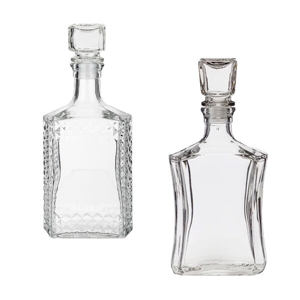 Графин 500мл, стекло, 2 дизайна