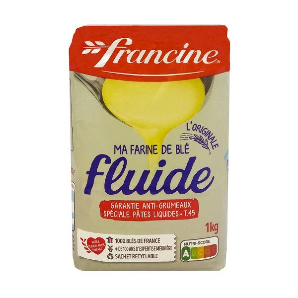 Мука пшеничная Francine высший сорт Fluide мельчайшего помола 1кг, Франция