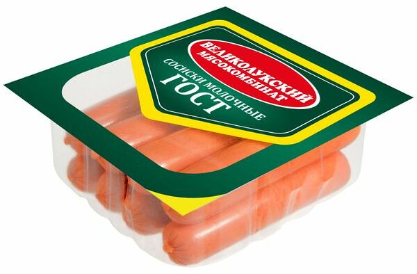 Сосиски Венские Великолукский мясокомбинат ГОСТ, 330 г