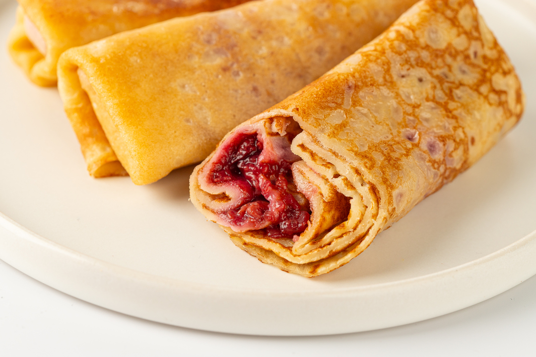 

Блины с вишней