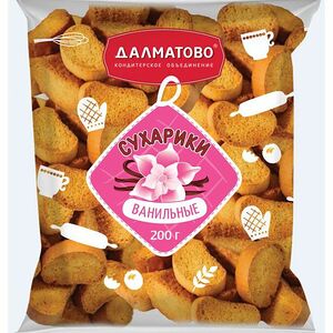 Сухарики Далматово ванильные