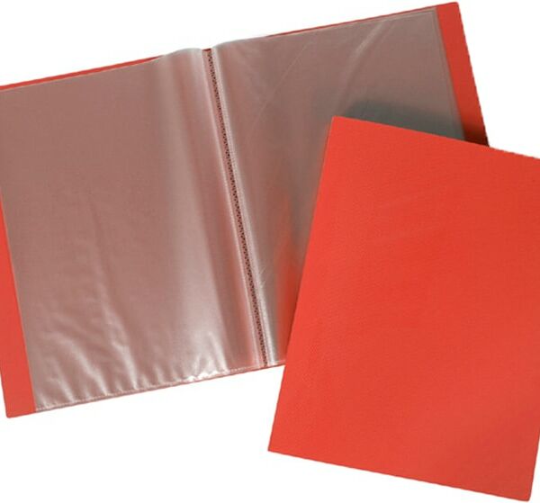 Папка Hatber Line А4 40 вкладышей красная