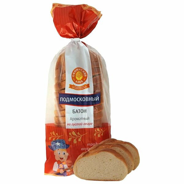 Батон Обнинский хлеб Подмосковный 380 г