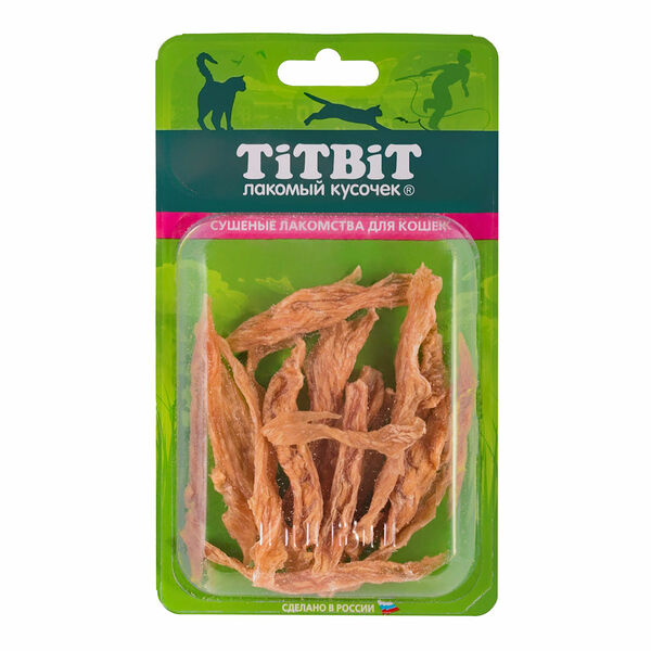 Лакомство для кошек филе куриное соломка Б2-C