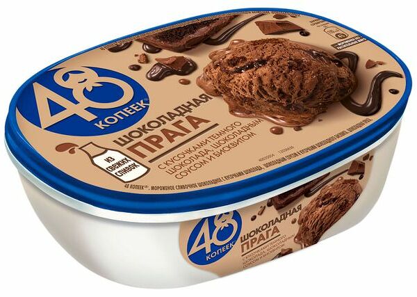 Мороженое 48 Копеек Шоколадная Прага 432 г