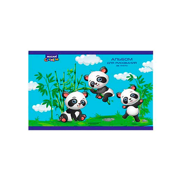 Альбом для рисования 32л  на спирали   р-р 285х203мм  мелованная обложка  блок офсет M-16575