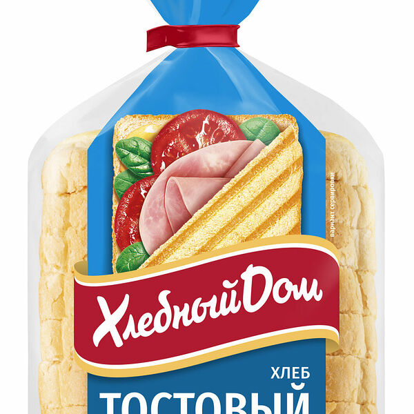 Хлеб пшеничный тостовый, нарезка Хлебный Дом, 350г