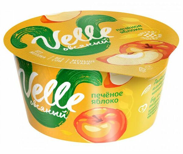 Йогурт Velle Овсяный печеное яблоко 140 г