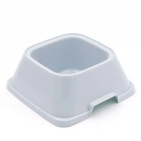 Миска Zooexpress квадратная пластмассовая для собак 900 мл