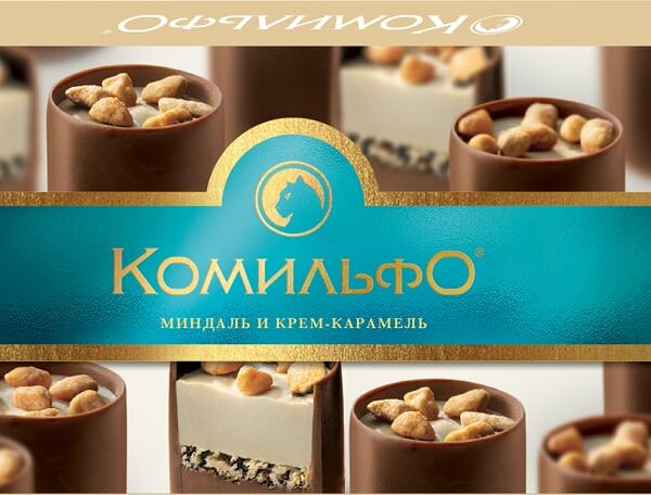 Конфеты Комильфо шоколадные Миндаль и крем-карамель 116г