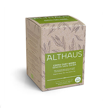 Чай зеленый Althaus Sencha Saku Shima пакетированный 15х2г