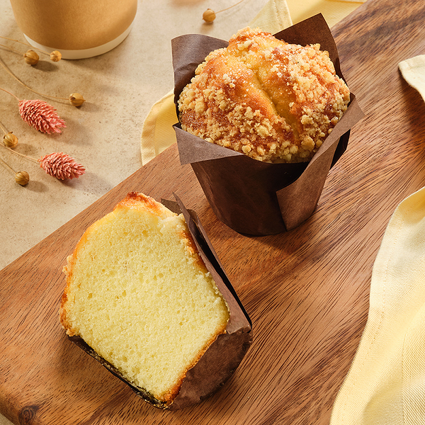 Кекс Маффин Лимонный с кондитерской крошкой, 2х115г