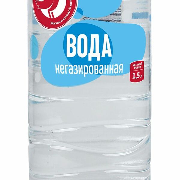 Вода минеральная АШАН Красная птица негазированная, 1,5 л