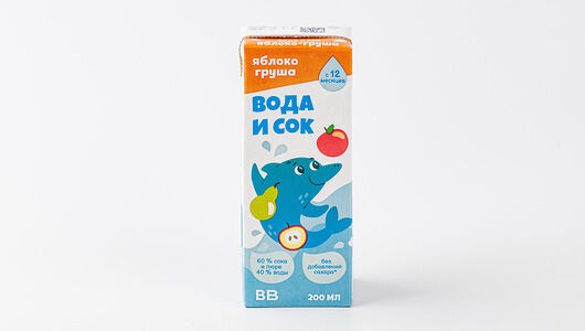 Напиток сокосодержащий Вода и сок яблоко-груша