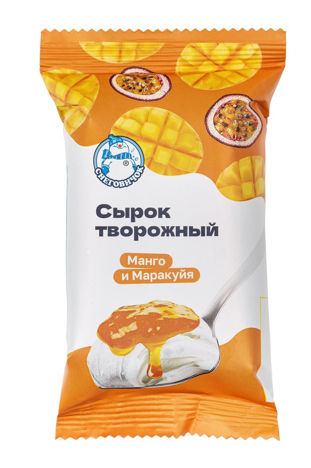 

Сырок творожный Снеговичок Манго и маракуйя 9% 90 г