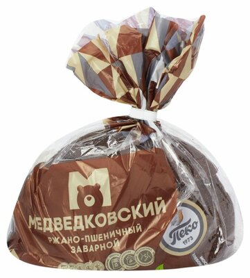 Хлеб Пеко Медведковский ржано-пшеничный заварной нарезка 375 г