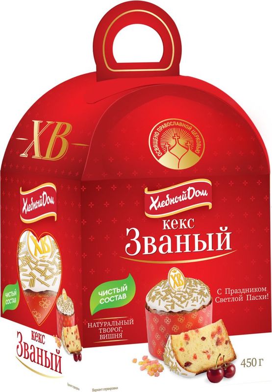 

Кулич Хлебный дом Званый творожный 450 г