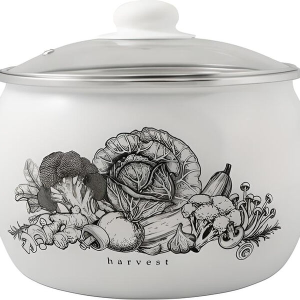 Кастрюля Лзэп Harvest эмалированная, 3.5 л