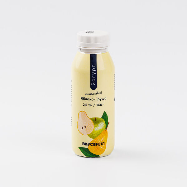 Йогурт питьевой Яблоко-Груша 2,5% 268 г