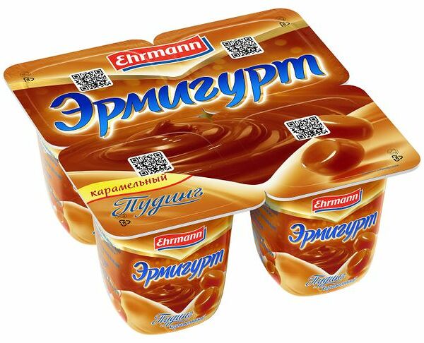 Пудинг Эрмигурт карамельный 3%, 1 шт, 100г