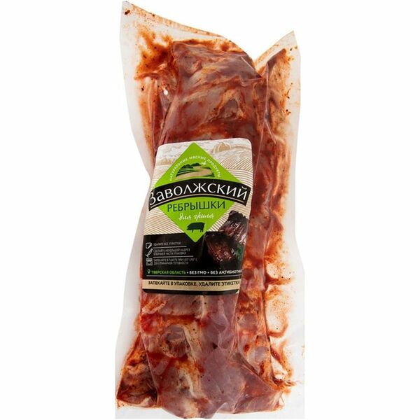Рёбра свиные Заволжский премиум для гриля в маринаде