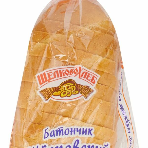 Батон Щелковохлеб Щелковский в нарезке, 200г