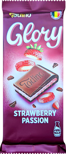 Молочный шоколад Glory с клубнично-йогуртовой начинкой 75 г