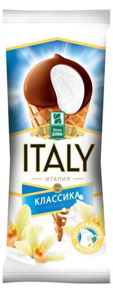 

Мороженое Белая Долина Энгельсское вкус пломбира в рожке 12% 70 г