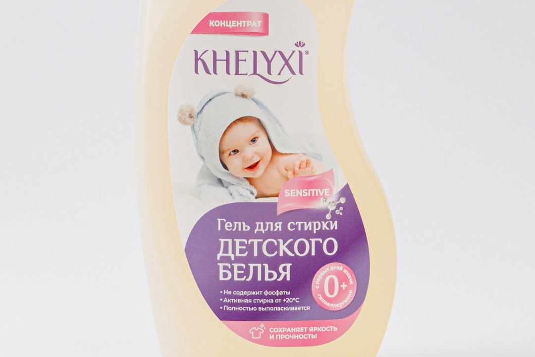 

Гель для стирки детского белья без запаха Khelyxi