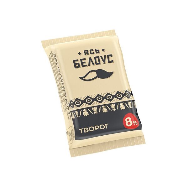 Творог 8% 200г газ/сред Ясь Белоус